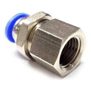 Conector pasamuro con rosca hembra neumatico
