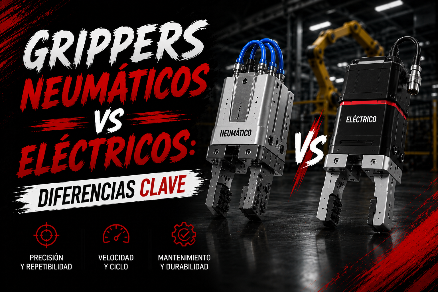 Diferencias grippers neumáticos vs eléctricos